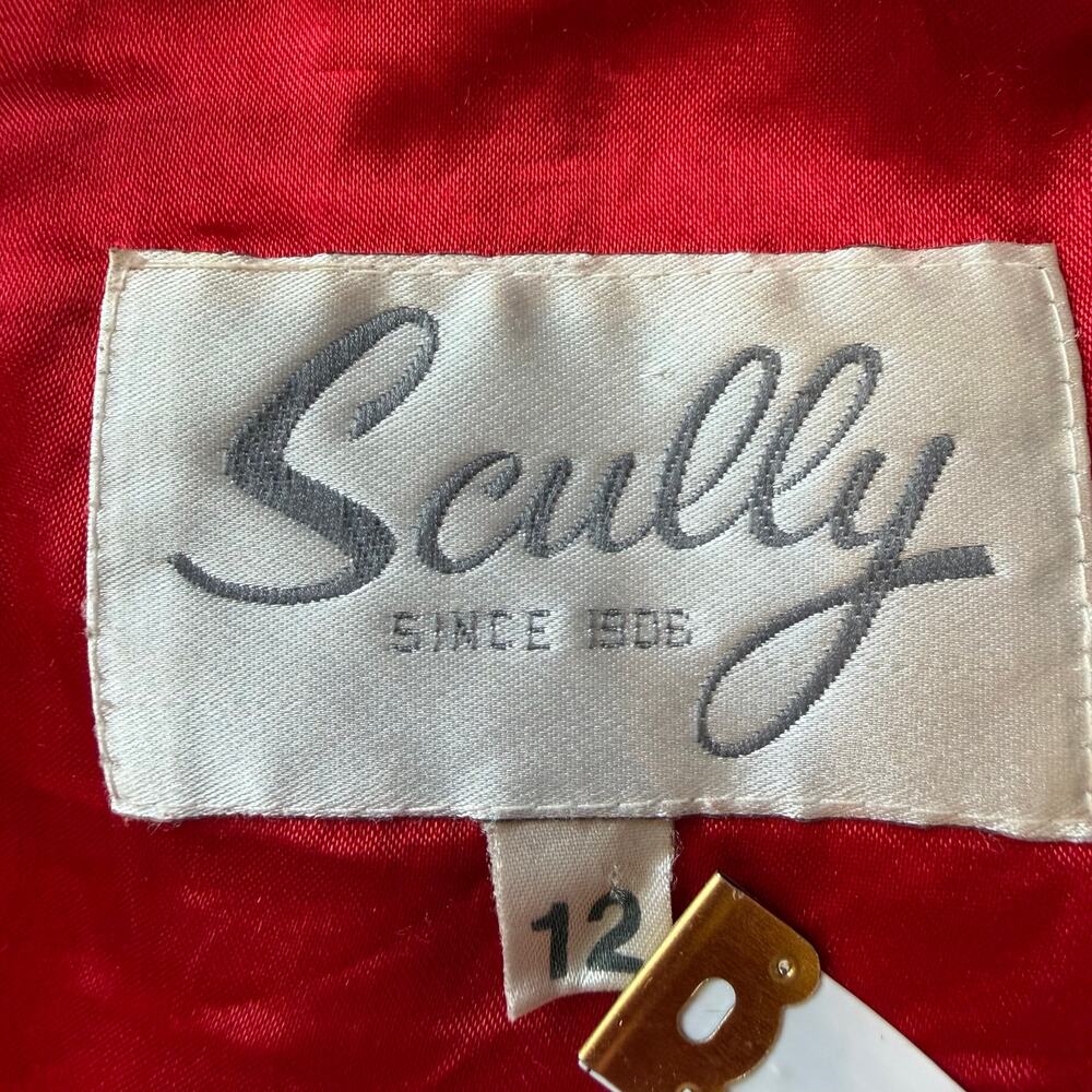 Vintage Scully Red Suede Leather Fringe Jacket Western Concho Women’s - Picture 4 of 12